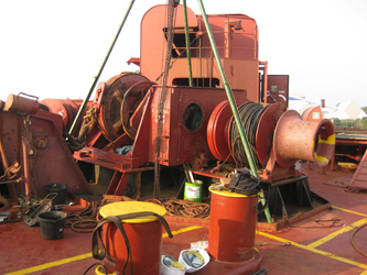 Repair of an WINDLASS gear